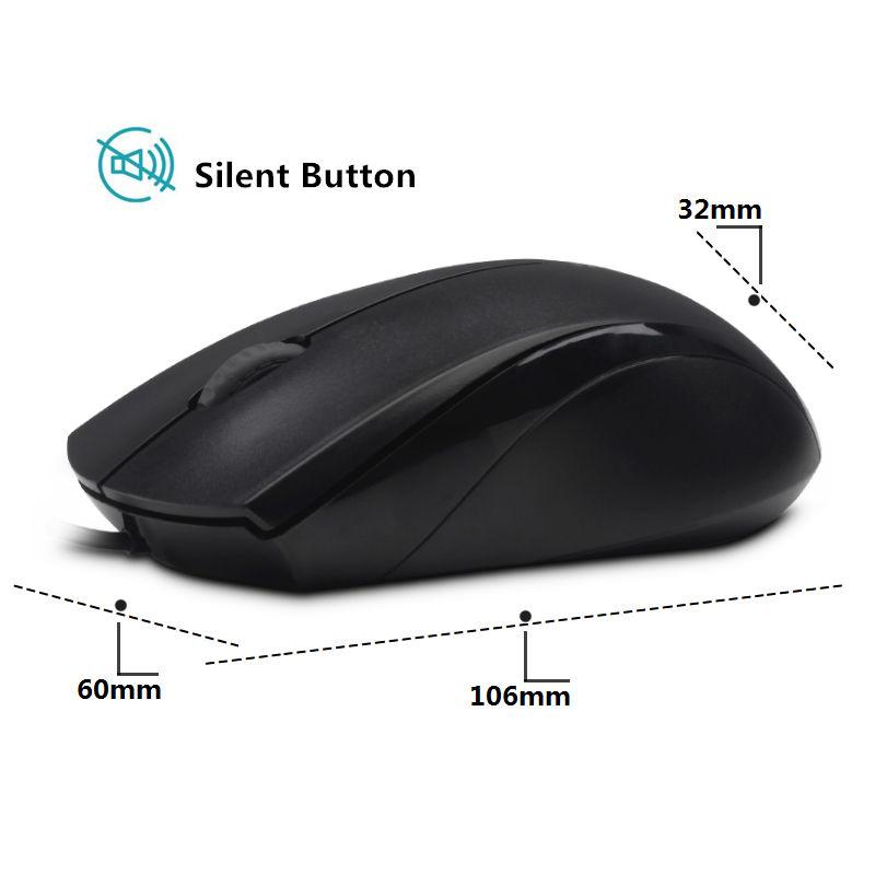 Wired Silent Optical USB Gaming Mouse