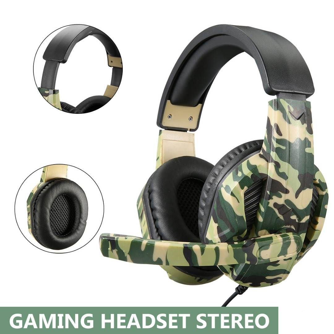 3.5mm Gaming Headset Stereo Headphone For PS4 Laptop Xbox
