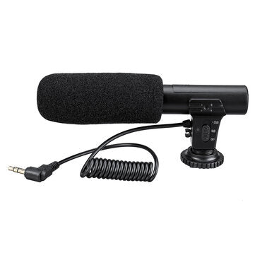 3.5mm External Stereo Microphone for DSLR Camera DV Camcorder