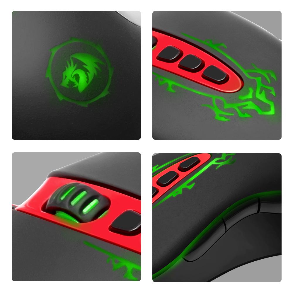 High-speed USB Wired Gaming Mouse with Durable smooth TEFLON feet pads