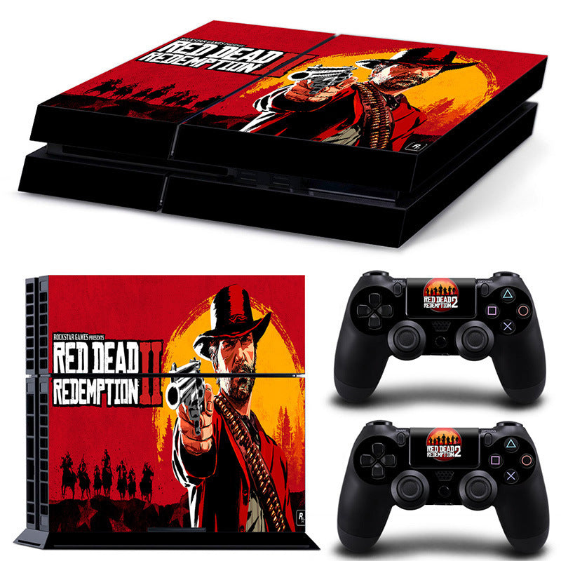 PS4 Skin Console and Two Controllers