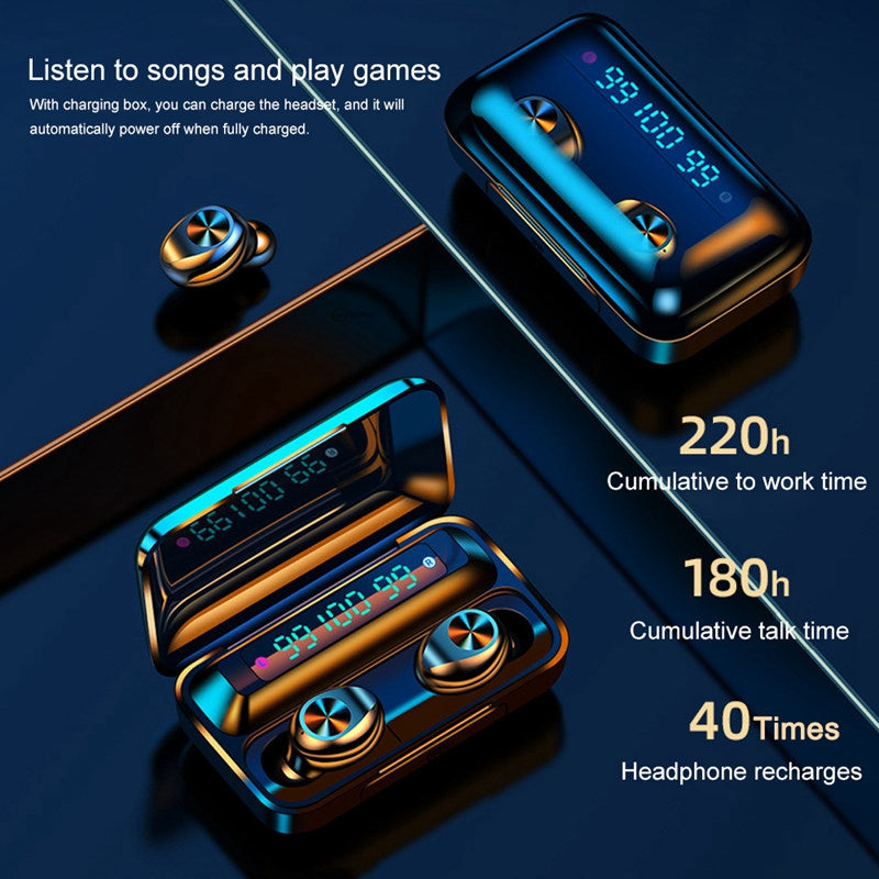 Bluetooth 5.0 Wireless Earbuds Noise Cancelling Waterproof TWS