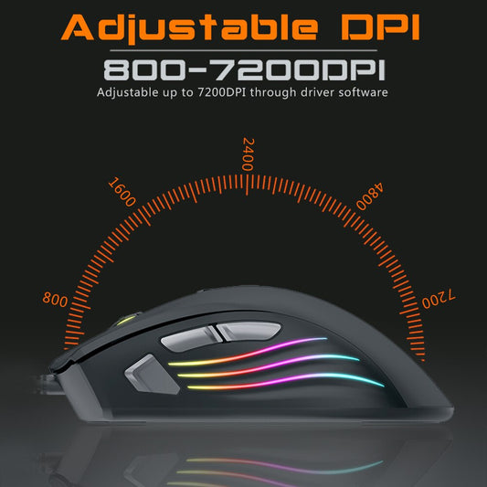 Professional Wired Backlit Gaming Mouse
