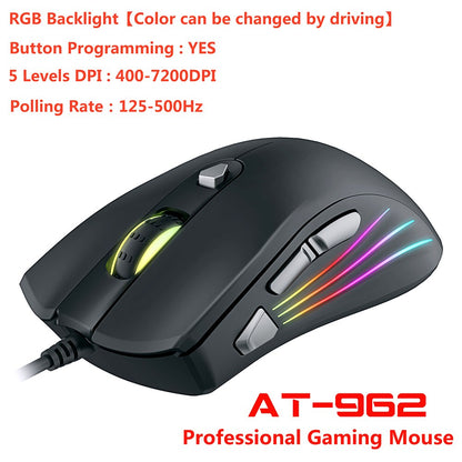 Professional Wired Backlit Gaming Mouse