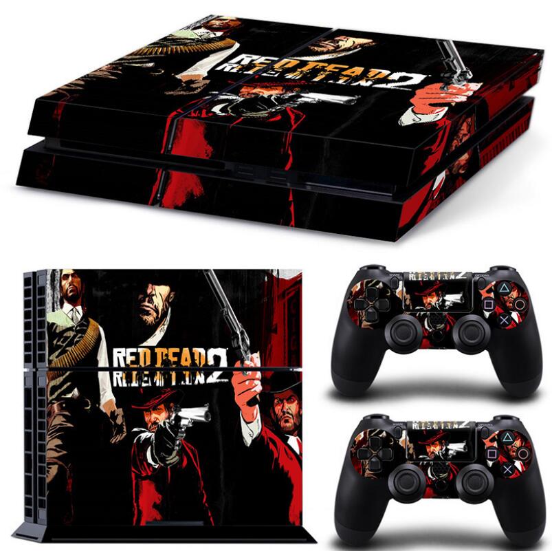 PS4 Skin Console and Two Controllers