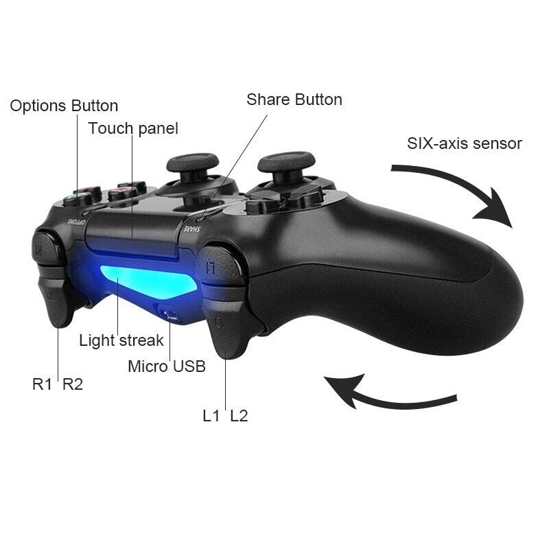 Wireless Bluetooth PS4 Controller