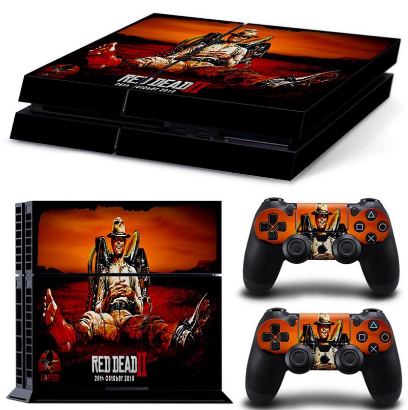 PS4 Skin Console and Two Controllers