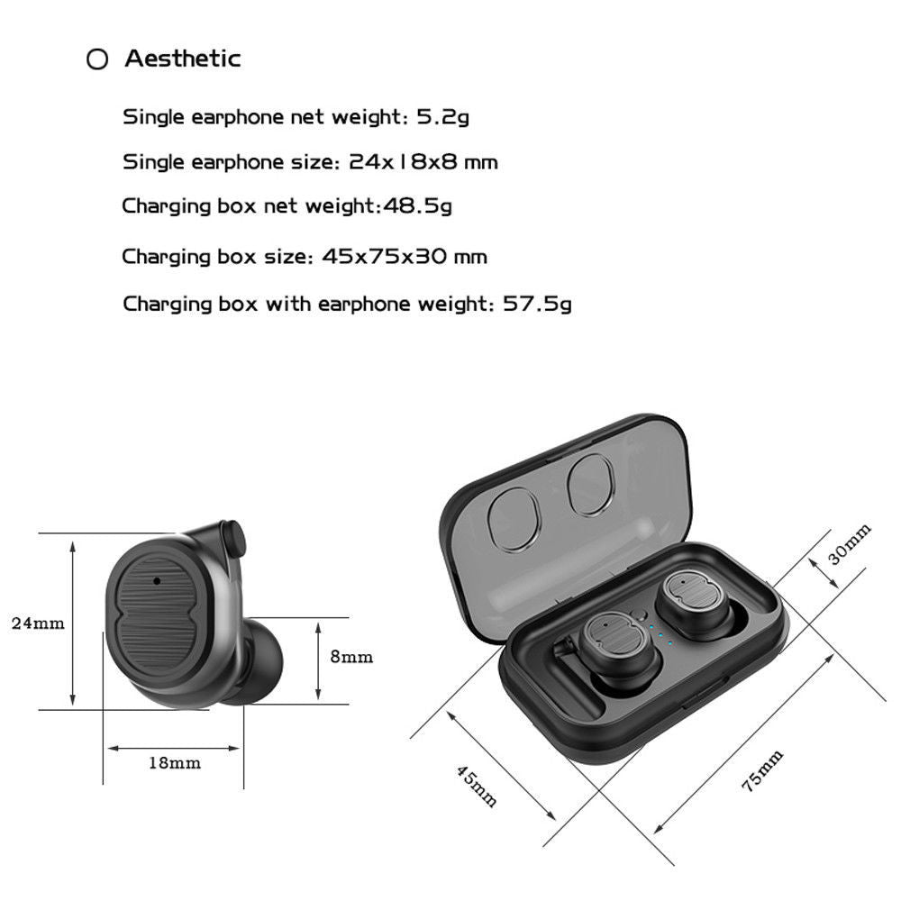 Mini True Wireless 5.0 Earbuds Twins