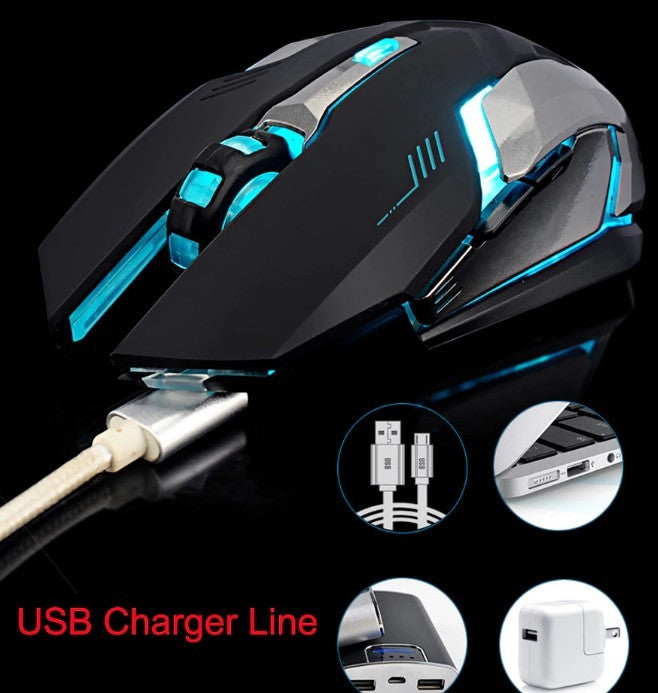 Ninja Dragon Stealth 7 Wireless Silent LED Gaming Mouse