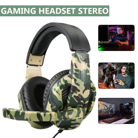 3.5mm Gaming Headset Stereo Headphone For PS4 Laptop Xbox